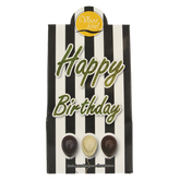 Voor Jou! Cadeau doos black & white happy birthday 100 Gram