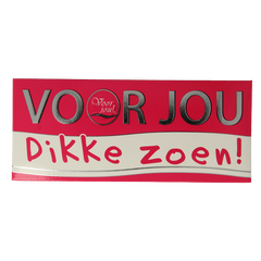 Voor Jou! Wensreep dikke zoen 70 Gram