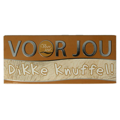 Voor Jou! Wensreep melkchocolade knuffel 70 Gram
