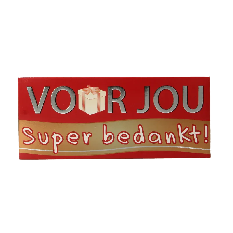 Voor Jou! Wensreep super bedankt 70 Gram