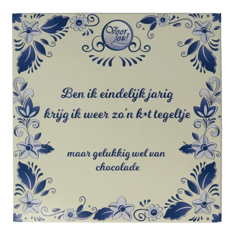 Voor Jou! Tablet k*t tegel 90 Gram