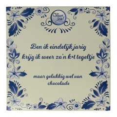 Voor Jou! Tablet k*t tegel 90 Gram