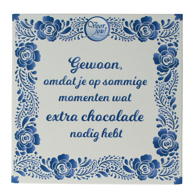 Voor Jou! Wensreep Delftsblauw gewoon omdat 90 Gram