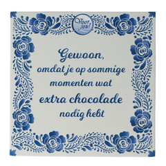 Voor Jou! Wensreep Delftsblauw gewoon omdat 75.00 Gram