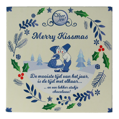 Voor Jou! Wensreep Delftsblauw Kerst merry kissmas 90 Gram