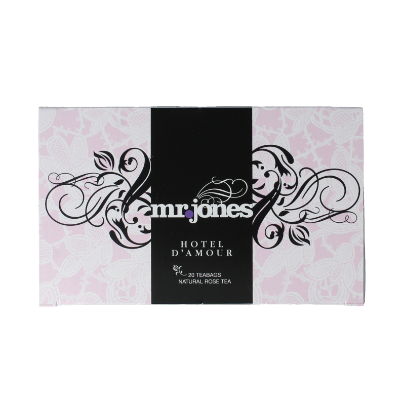 Mr. Jones Hotel d amour rozen thee bio 20 Zakjes