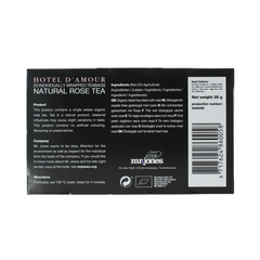 Mr. Jones Hotel d amour rozen thee bio 20 Zakjes