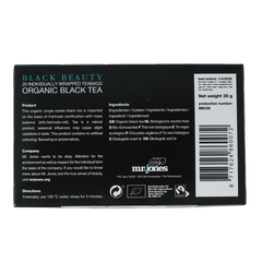 Mr. Jones Black beauty zwarte thee bio 20.00 Zakjes