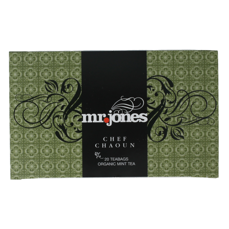 Mr. Jones Chef chaoun munt thee bio 20 Zakjes