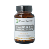 Proviform Vitamine K2 200mcg & D3 75mcg 60 Vegetarische capsules