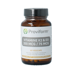 Proviform Vitamine K2 200mcg & D3 75mcg 60.00 Vegetarische capsules