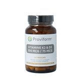 Proviform Vitamine K2 200mcg & D3 75mcg 120 Vegetarische capsules