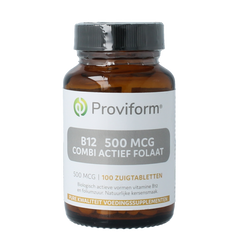 Proviform Vitamine B12 500mcg combi actief folaat 100.00 Zuigtabletten