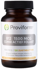 Proviform Vitamine B12 1500mcg combi actief folaat 120 Zuigtabletten