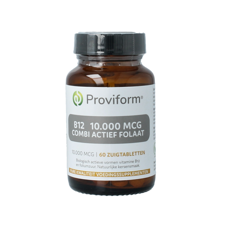 Proviform Vitamine B12 10.000mcg combi actief folaat 60.00 Zuigtabletten