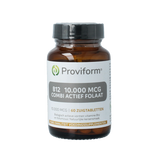 Proviform Vitamine B12 10.000mcg combi actief folaat 60.00 Zuigtabletten