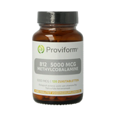 Proviform Vitamine B12 5000mcg methylcobalamine 120 Zuigtabletten