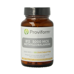 Proviform Vitamine B12 5000mcg methylcobalamine 120 Zuigtabletten