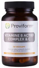Proviform Vitamine B actief complex & C 60 Vegetarische capsules