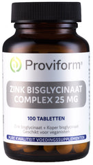 Proviform Zink bisglycinaat 25mg complex 100.00 Tabletten