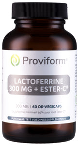 Proviform Lactoferrine puur 300mg + ester C 60.00 Vegetarische capsules