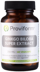 Proviform Ginkgo biloba super extract 200mg 60.00 Vegetarische capsules