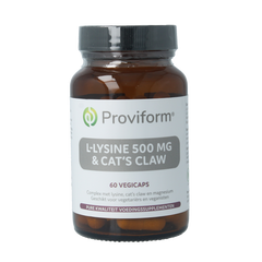 Proviform L-Lysine 500mg & cats claw 60.00 Vegetarische capsules