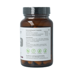 Proviform L-Lysine 500mg & cats claw 60.00 Vegetarische capsules