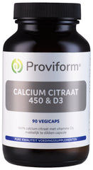 Proviform Calcium citraat 450 & D3 90 Vegetarische capsules
