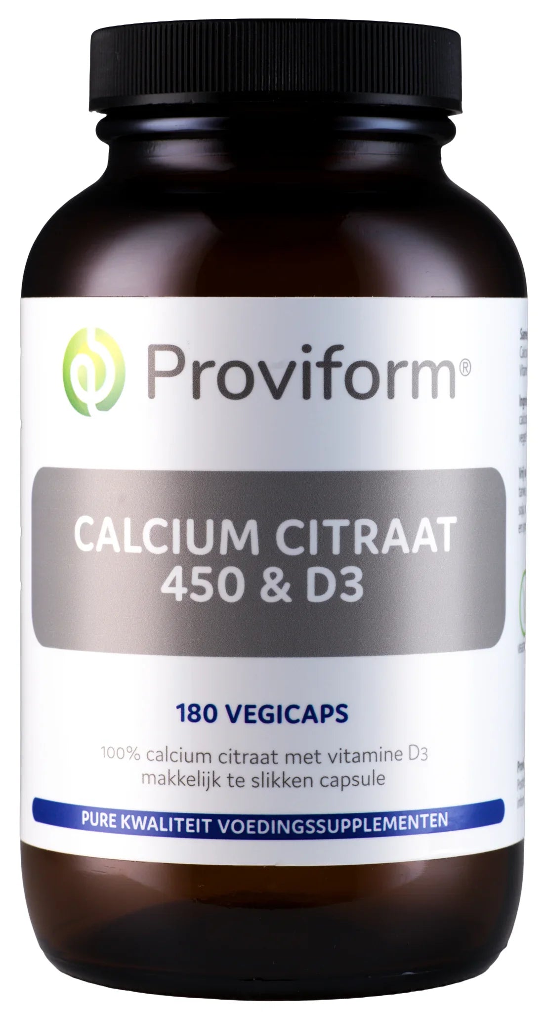 Proviform Calcium citraat 450 & D3 180 Vegetarische capsules