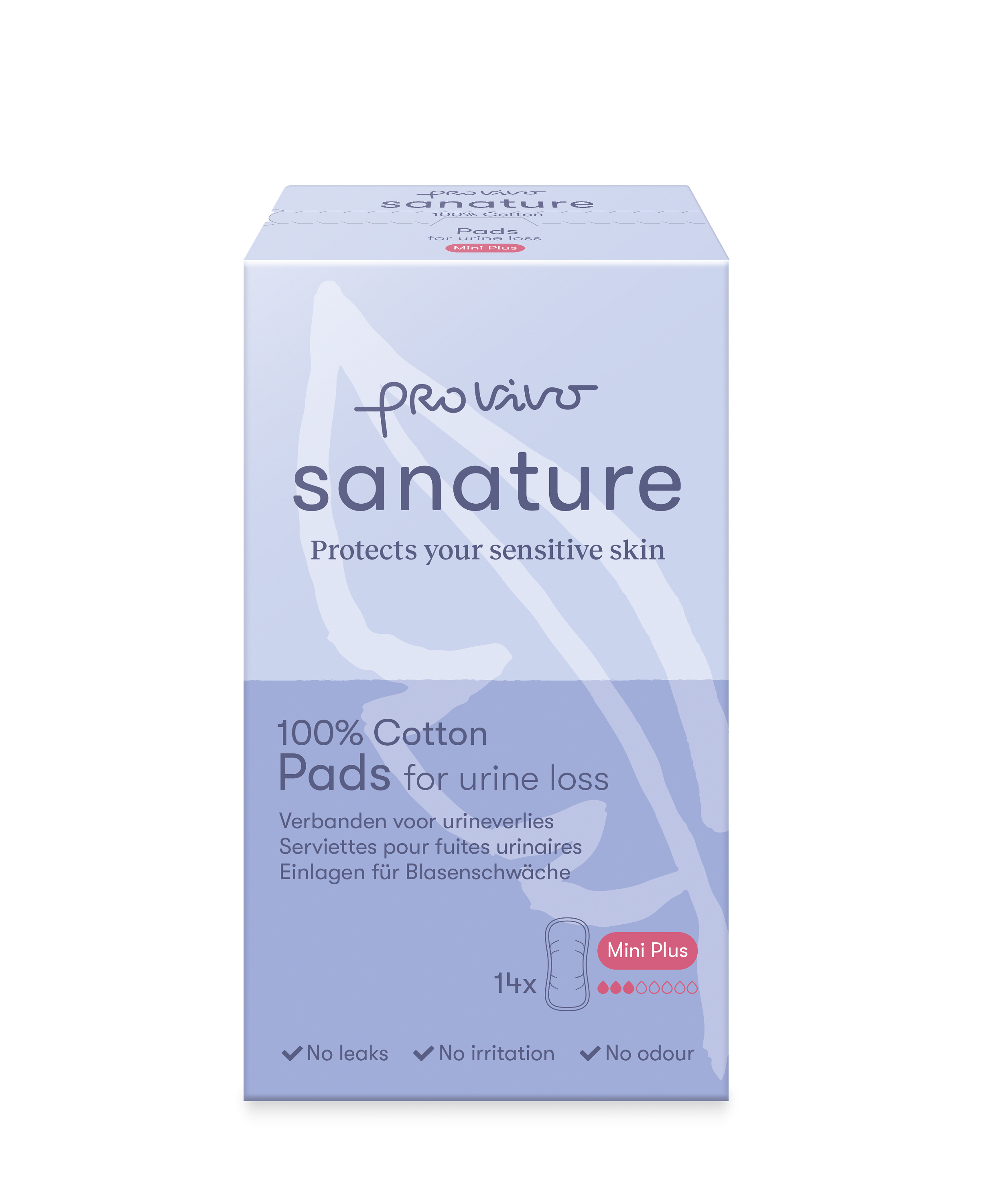 Sanature Pro vivo incontienentieverband katoen mini plus 14 Stuks