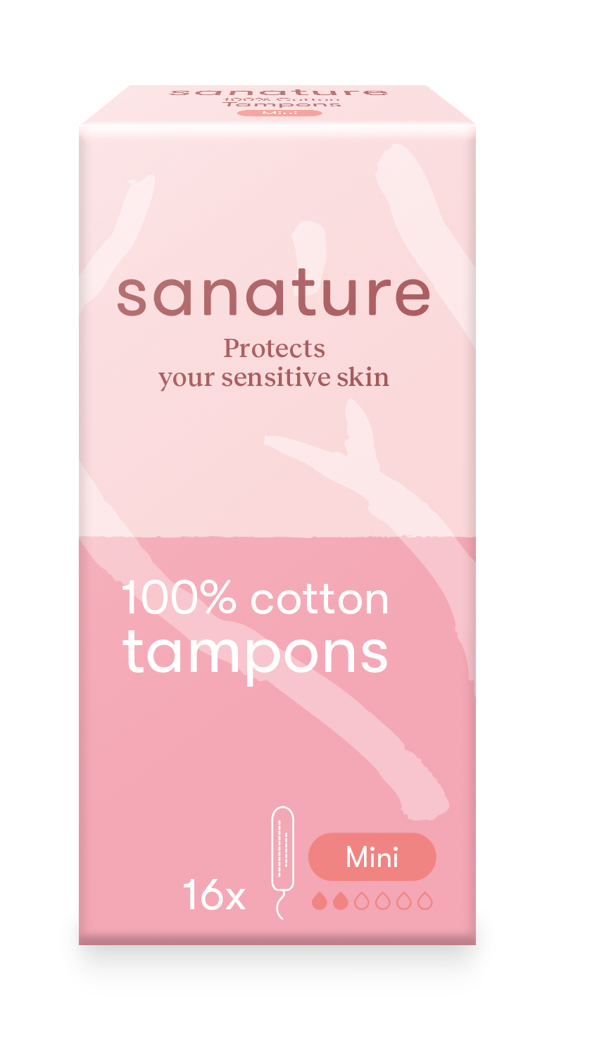 Sanature Tampons mini 16 Stuks