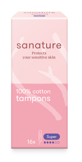 Sanature Tampons super 16.00 Stuks