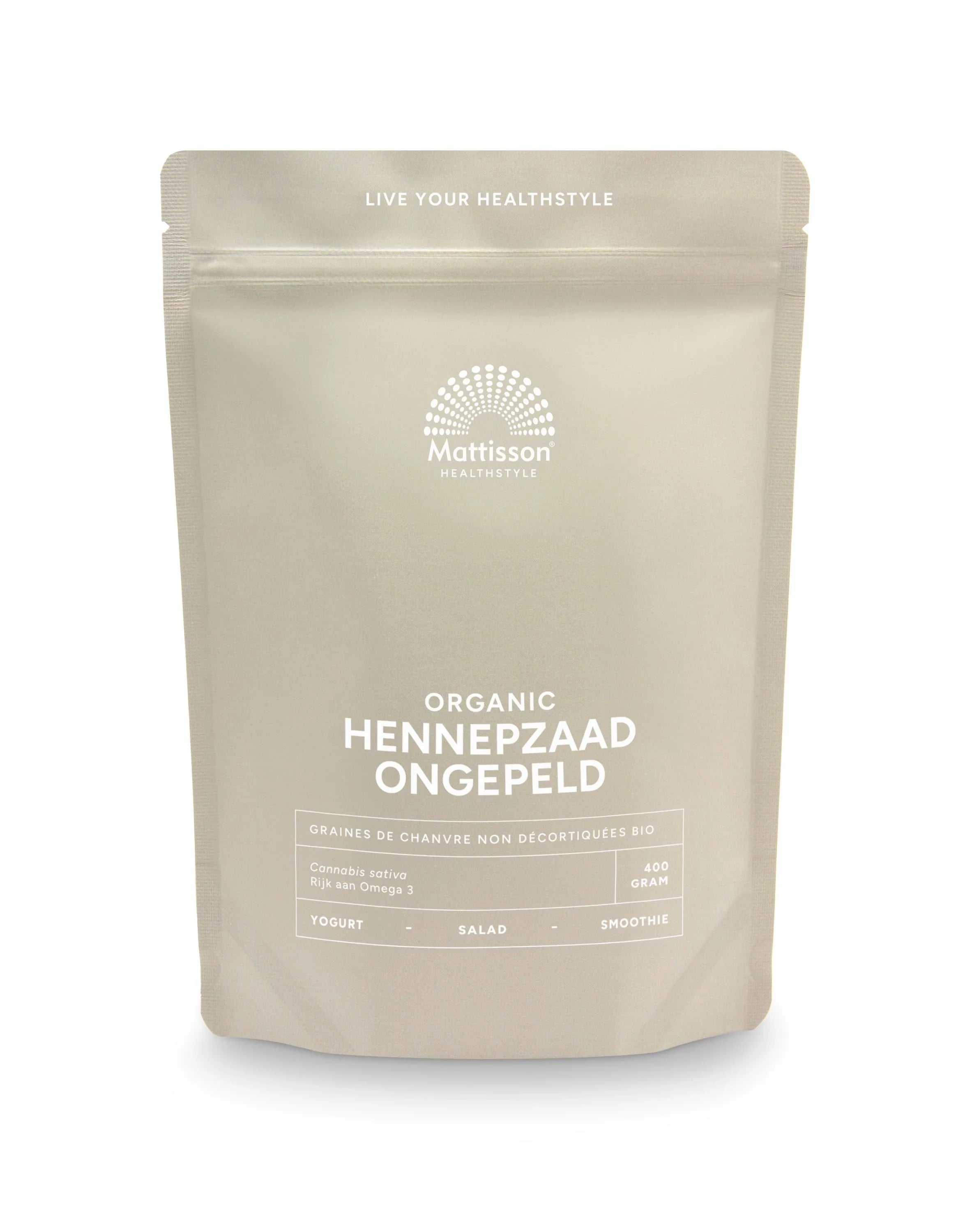 Mattisson Hennepzaad ongepeld bio 400 Gram