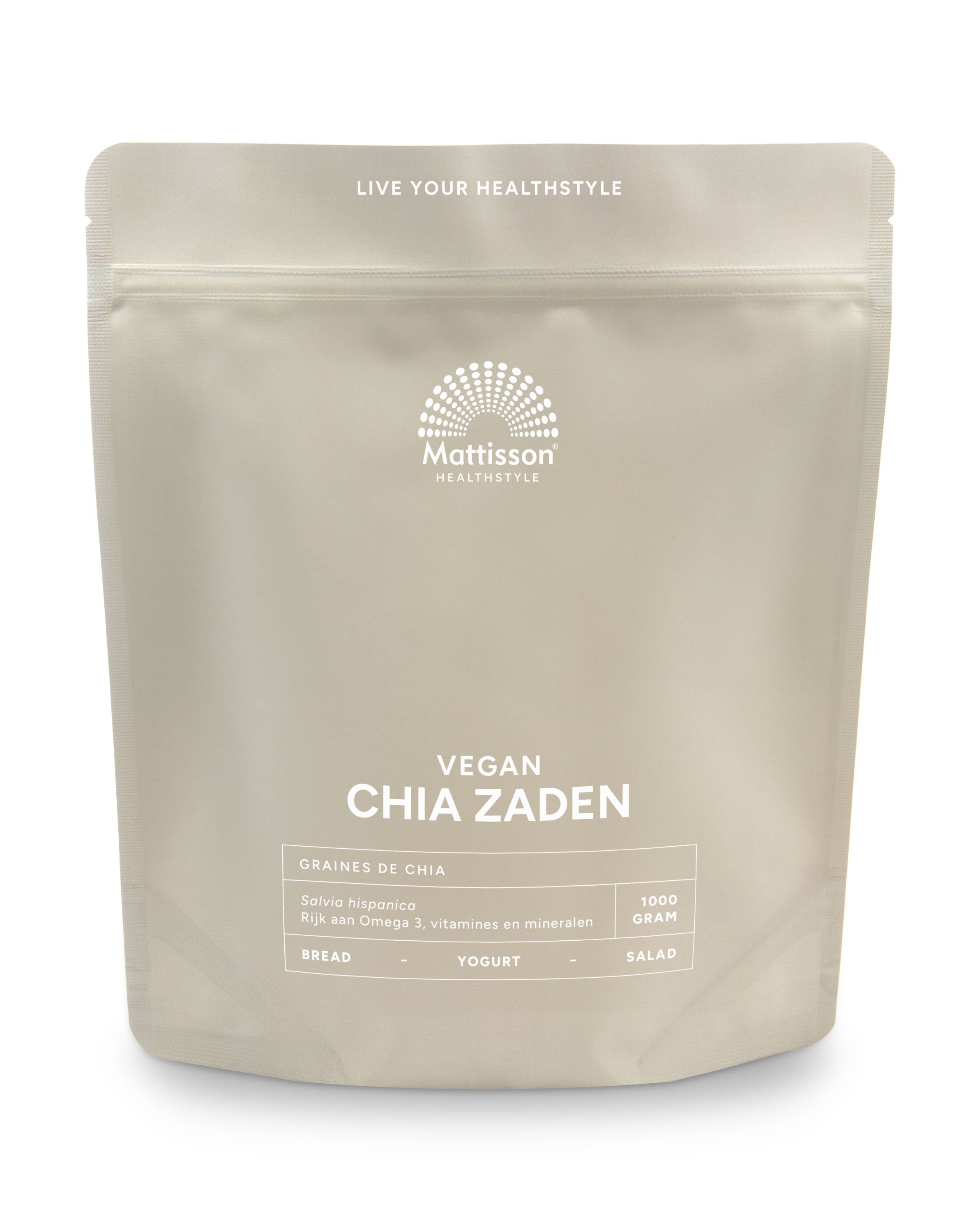 Mattisson Absolute chia zaad raw 1 Kilogram