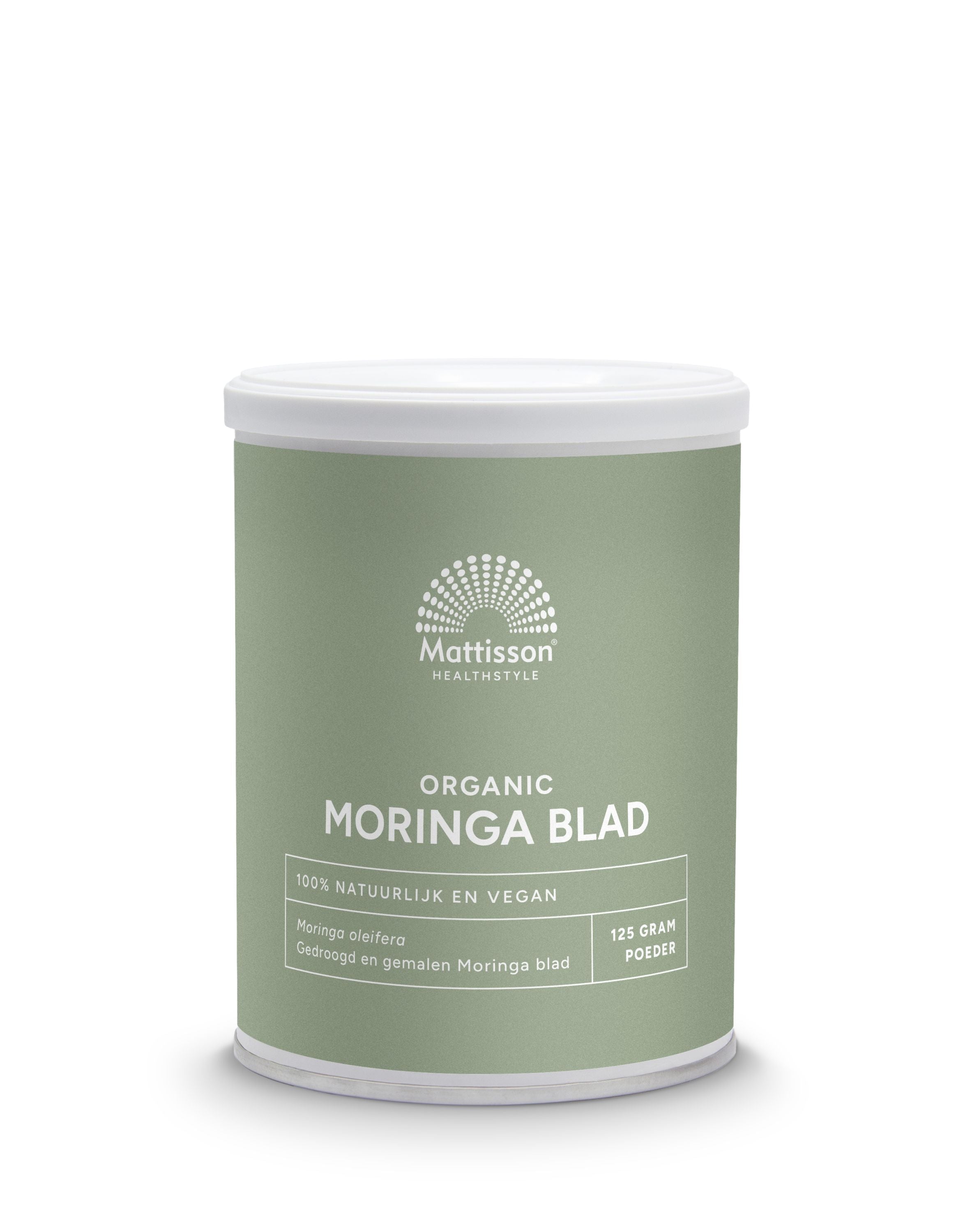 Mattisson Moringa blad poeder moringa oleifera bio 125.00 Gram