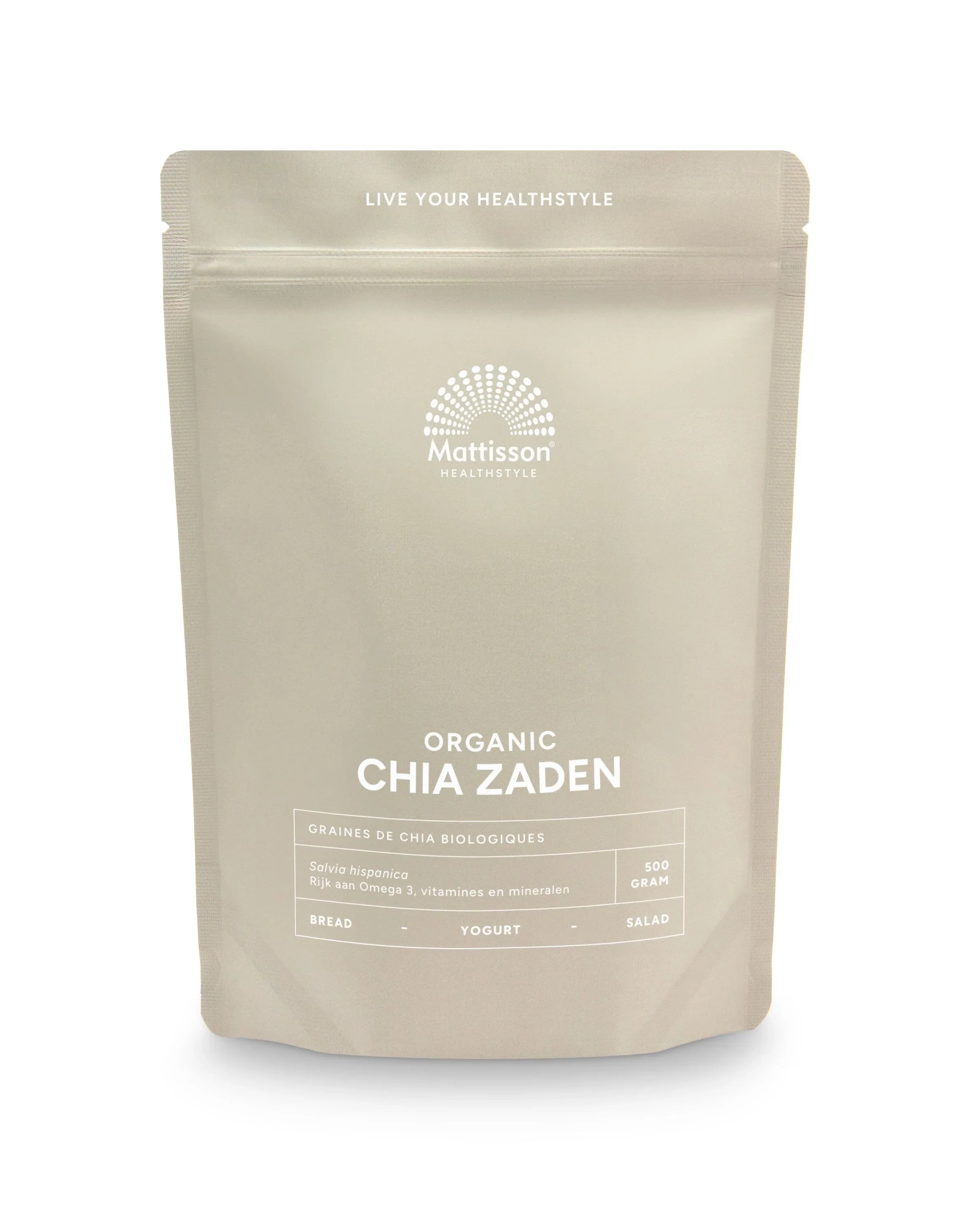 Mattisson Absolute chia zaad raw bio 500 Gram