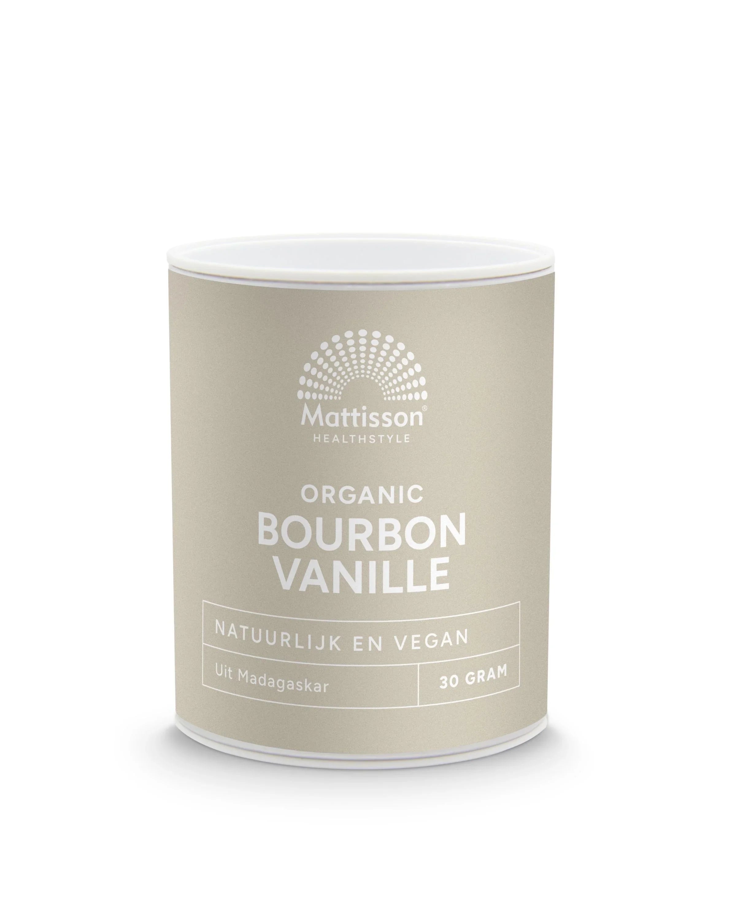 Mattisson Bourbon vanille poeder bio 30 Gram