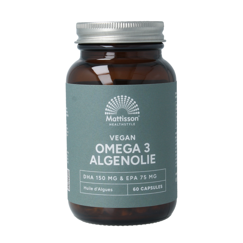 Mattisson Vegan omega 3 algenolie DHA 150mg EPA 75mg 60.00 Vegetarische capsules