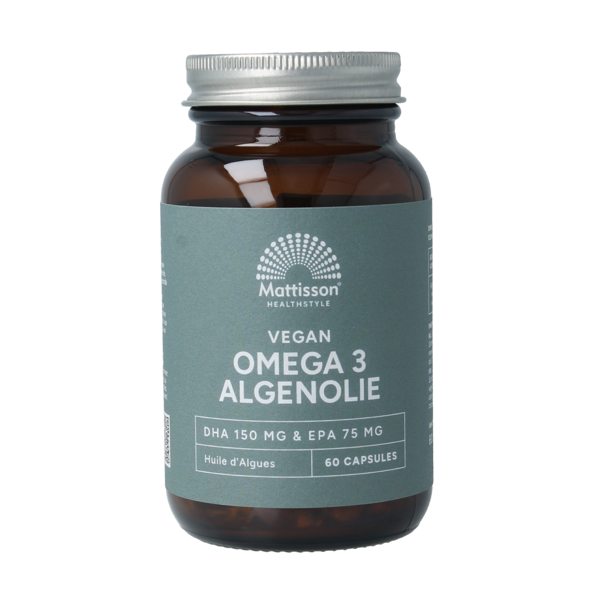 Mattisson Vegan omega 3 algenolie DHA 150mg EPA 75mg 60.00 Vegetarische capsules
