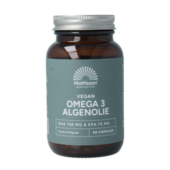 Mattisson Vegan omega 3 algenolie DHA 150mg EPA 75mg 60.00 Vegetarische capsules