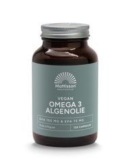 Mattisson Vegan omega 3 algenolie DHA 150mg EPA 75mg 120.00 Vegetarische capsules