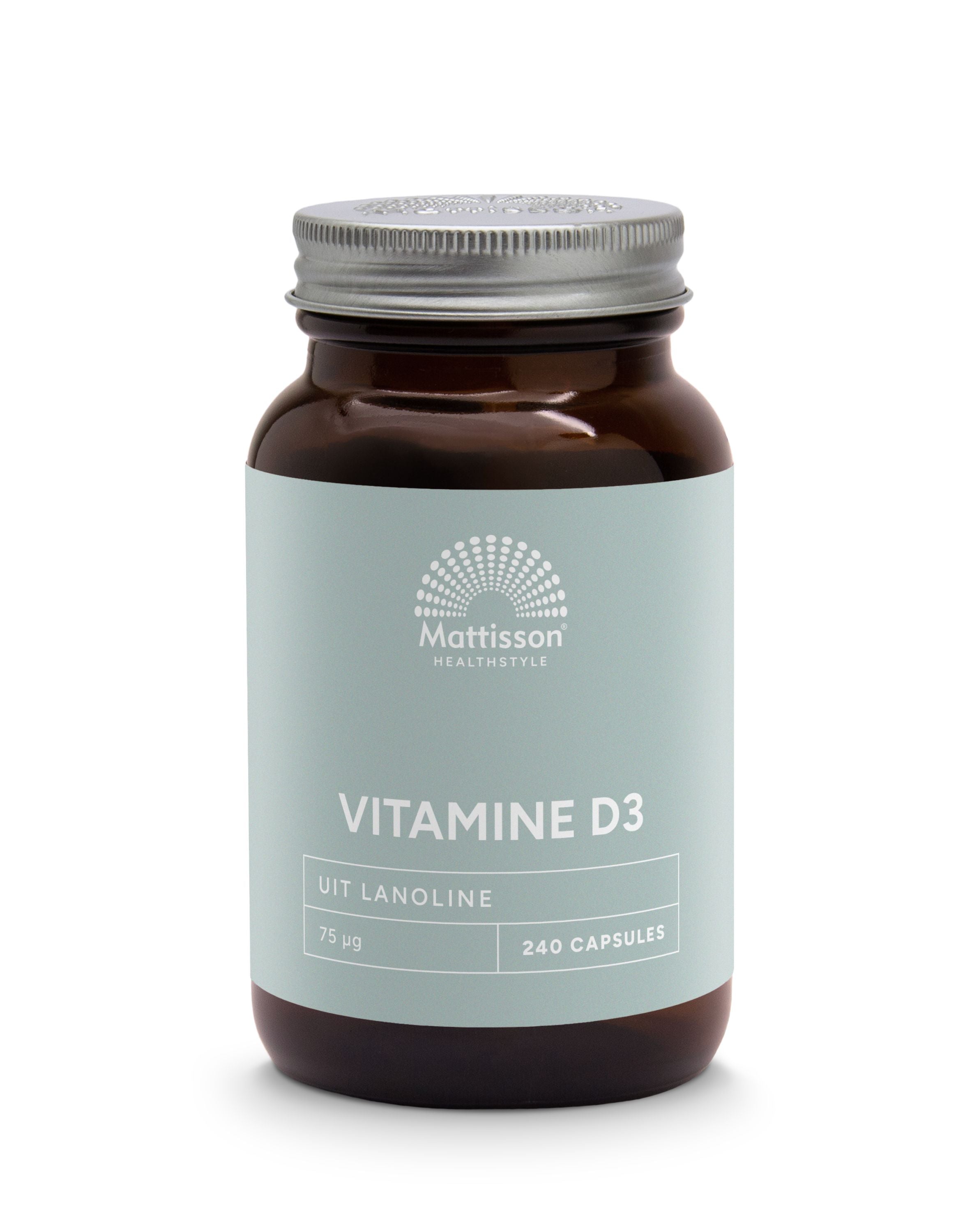 Mattisson Vitamine D3 75mcg 3000IE 240.00 Capsules