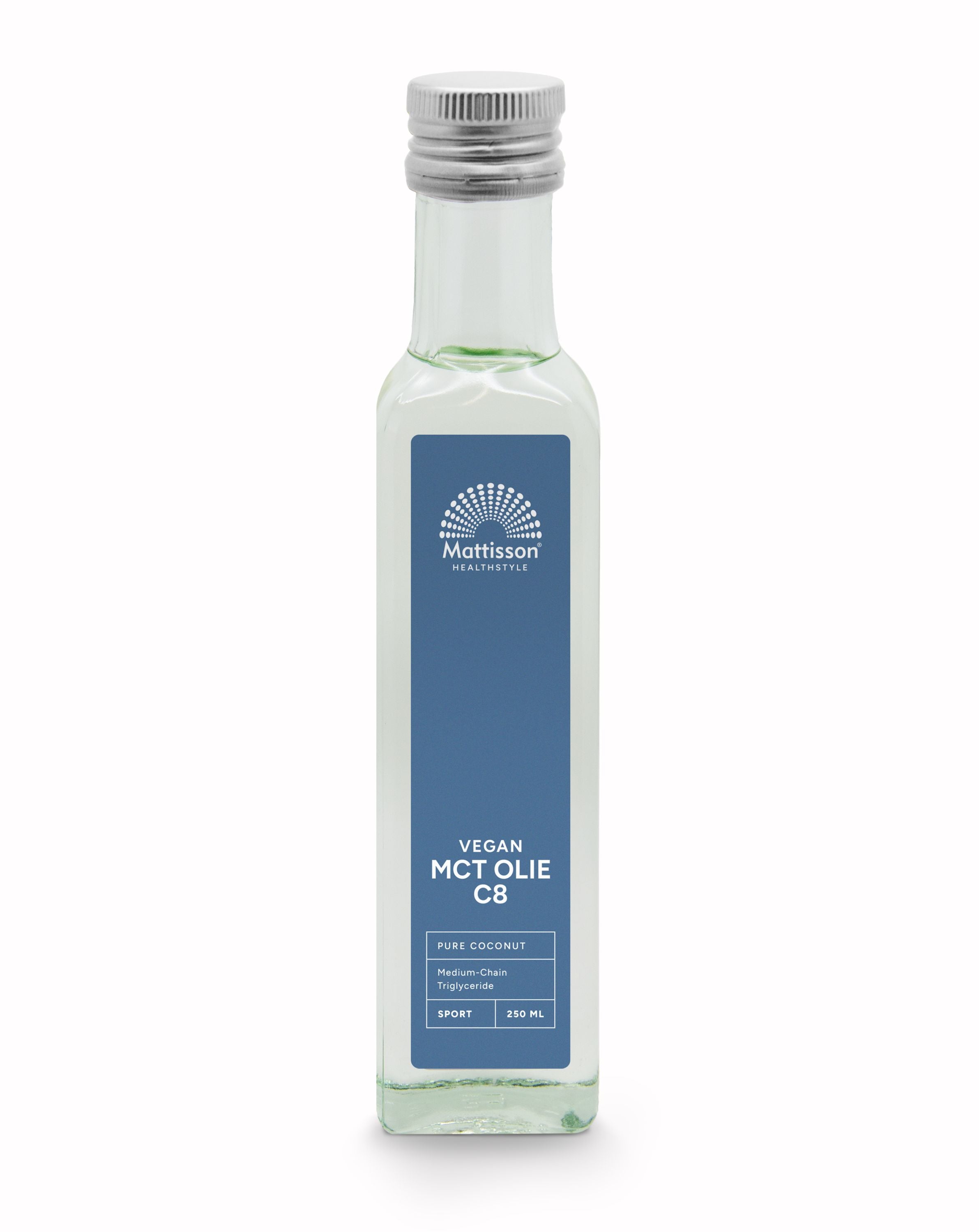Mattisson MCT olie C8 - coconut pure - 99% caprylic acid 250.00 Milliliter