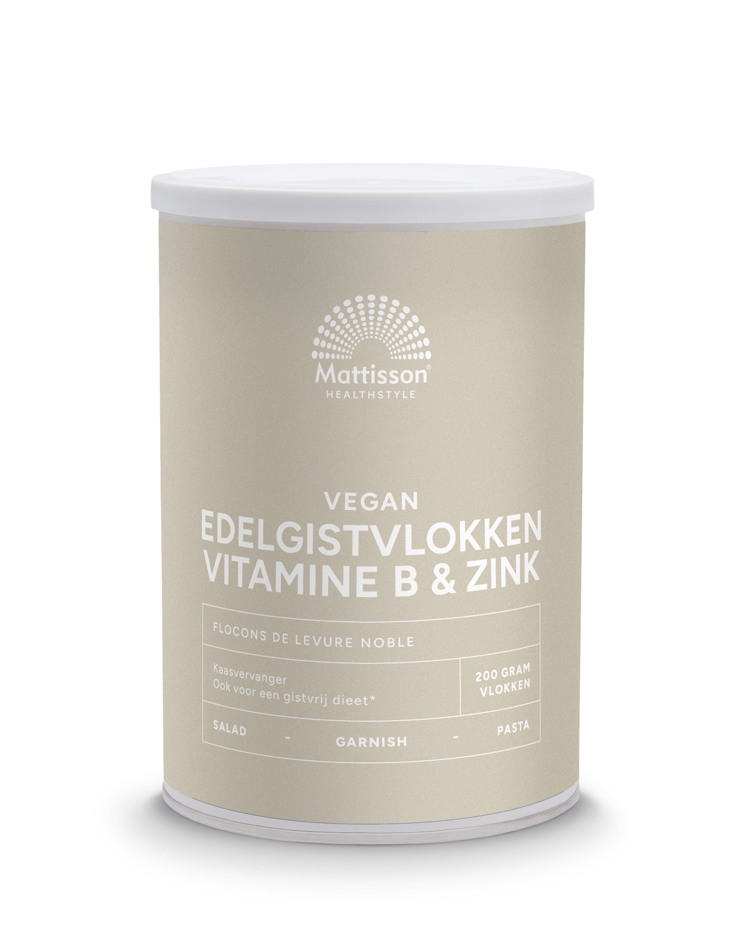 Mattisson Edelgistvlokken vitamine B12 + zink 200 Gram