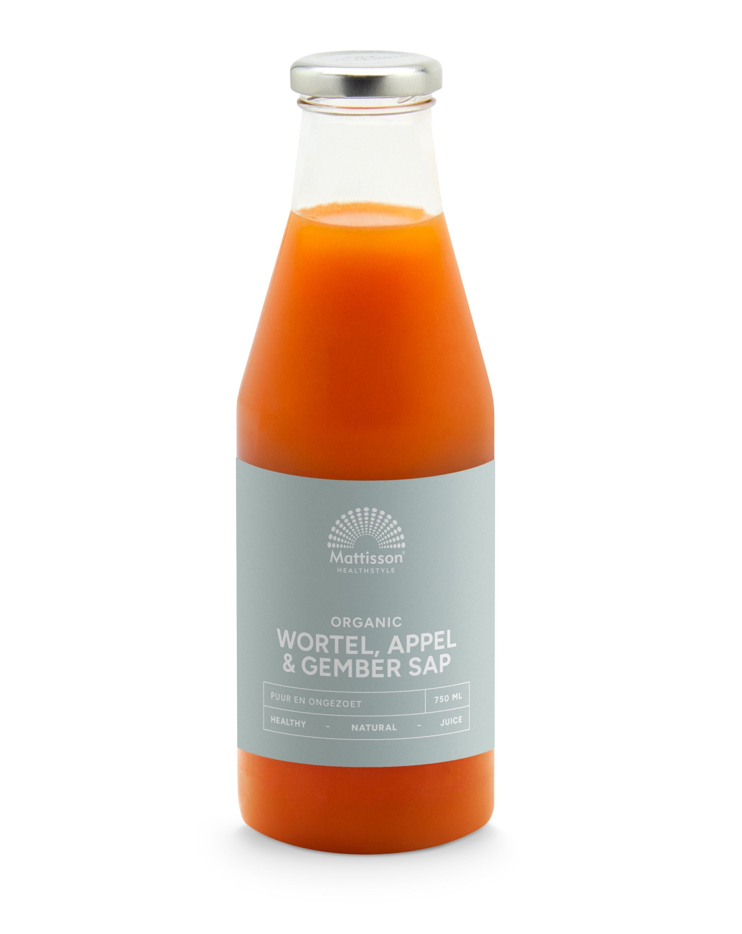 Mattisson Wortel appel & gembersap bio 750 Milliliter