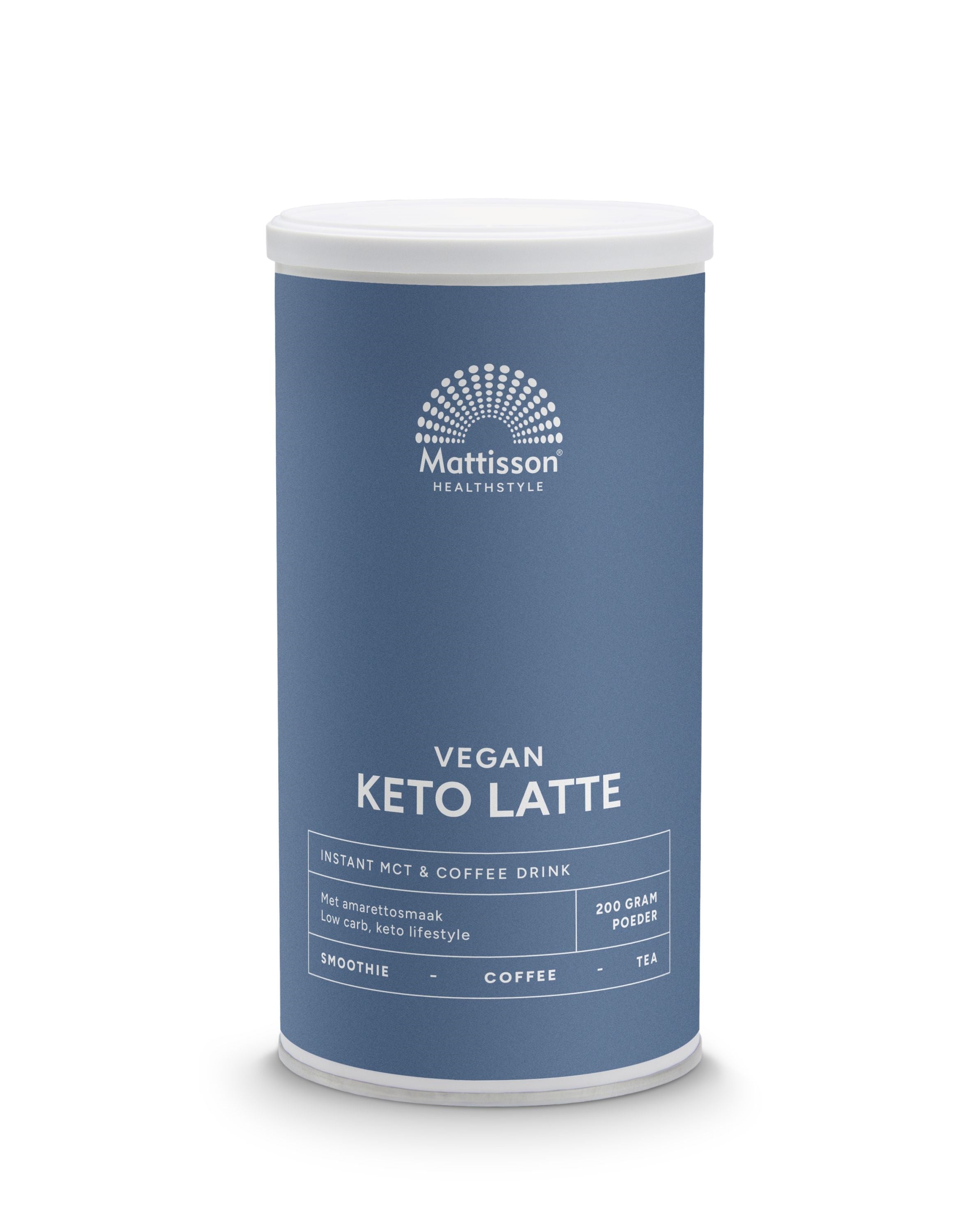 Mattisson Vegan keto latte instant MCT & coffee drink 200 Gram