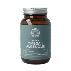 Mattisson Vegan omega-3 algenolie DHA 260mg 60 Vegetarische capsules