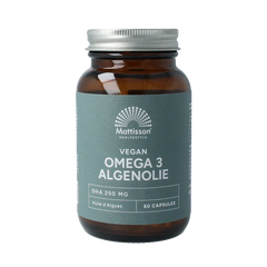 Mattisson Vegan omega-3 algenolie DHA 260mg 60 Vegetarische capsules