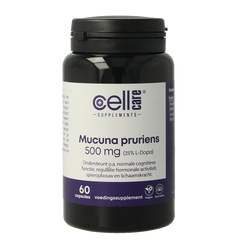 CellCare Mucuna pruriens 500mg (25% L-dopa) 60 Capsules